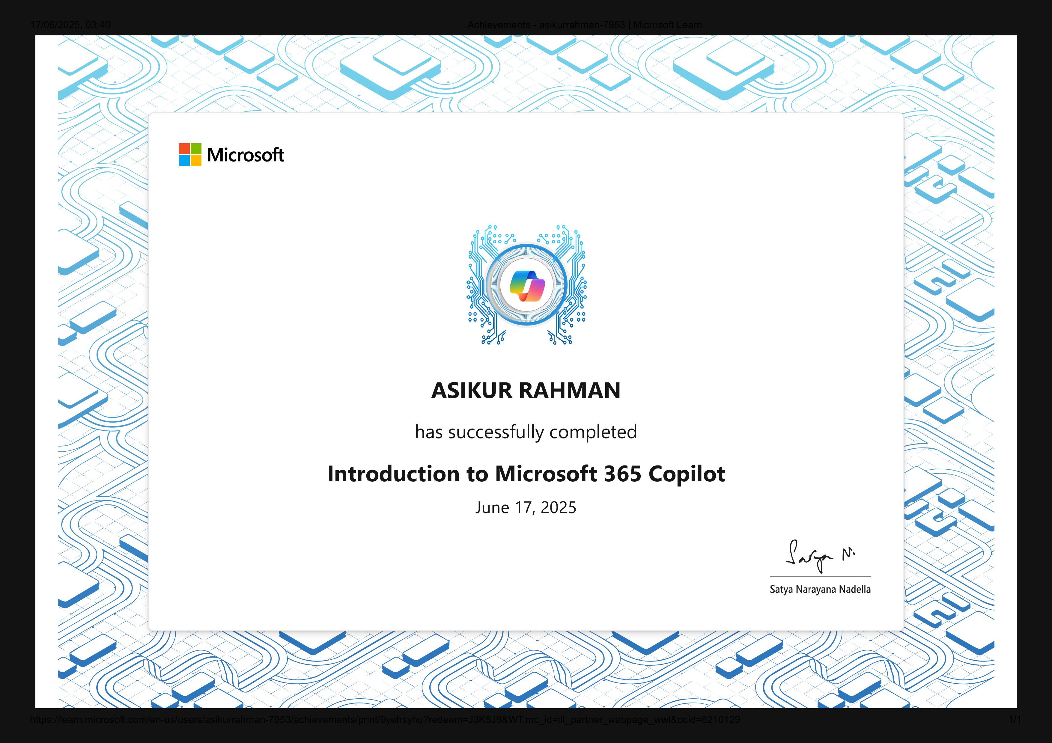 Introduction to Microsoft 365 Copilot