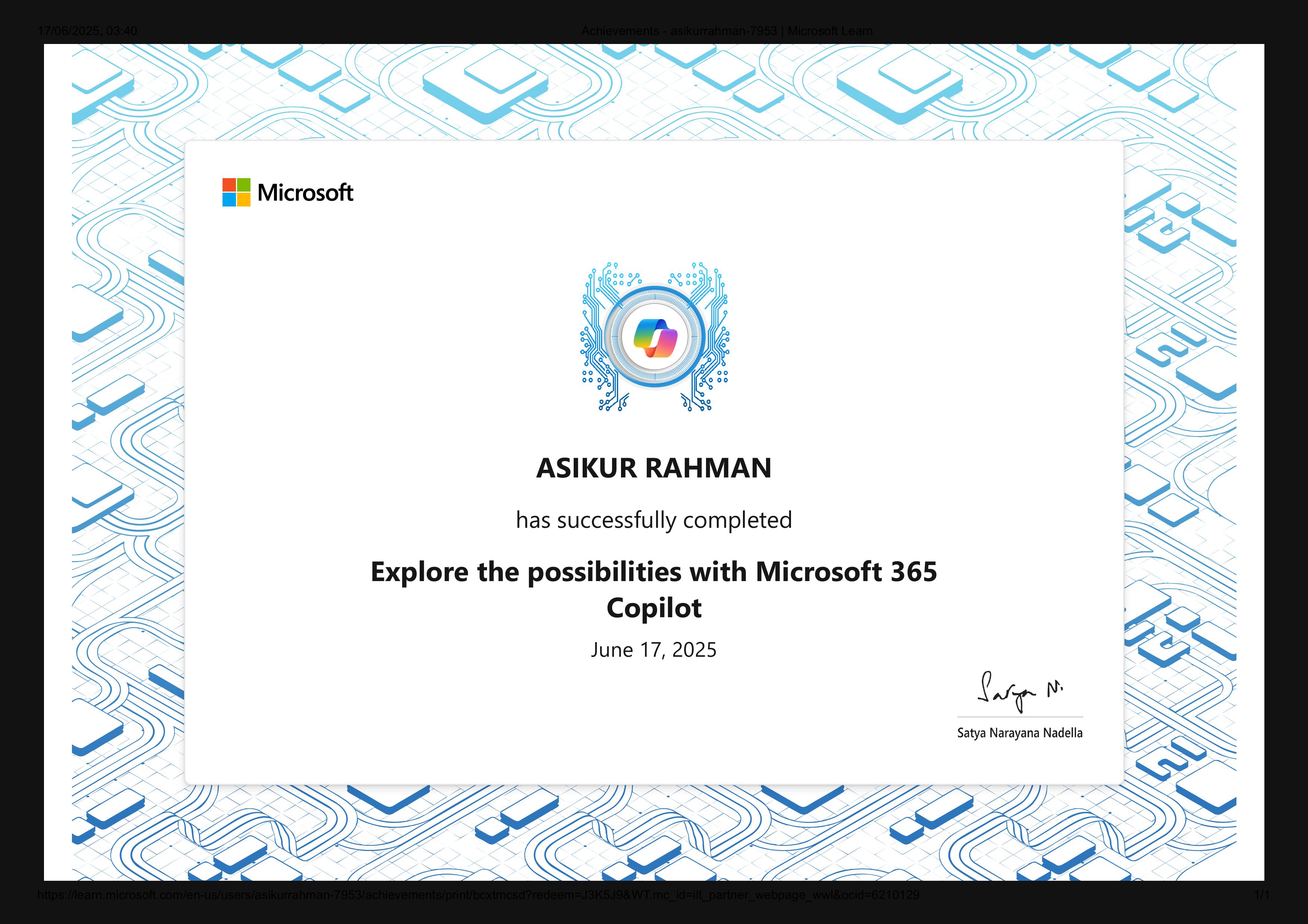 Explore possibilities with Microsoft 365 Copilot