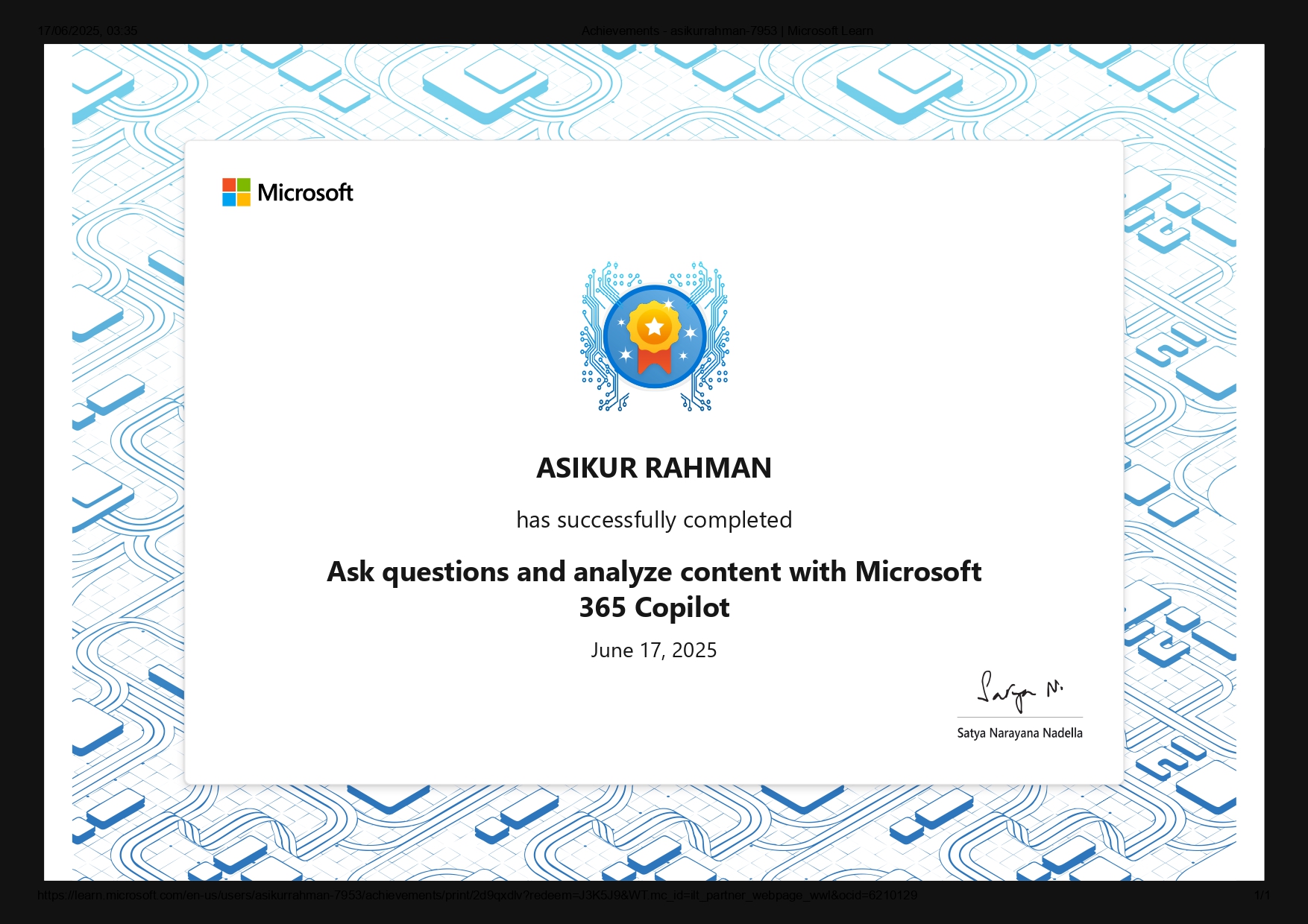 Ask questions and analyze content with Microsoft 365 Copilot